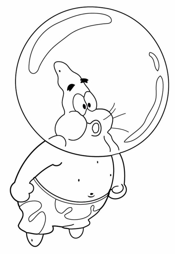 Plansa de colorat cu Patrick Ster 15 7